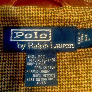 Ralph Lauren Polo leather jacket.